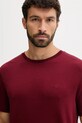 Îmbrăcăminte Calvin Klein tricou din bumbac LV04LB275G burgundia