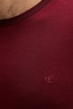 Calvin Klein tricou din bumbac burgundia LV04LB275G