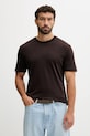 Calvin Klein tricou din bumbac maro LV04LB275G