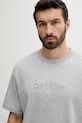 Oblečení Bavlněné tričko Calvin Klein LV04LC206G šedá