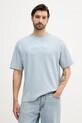 Calvin Klein t-shirt bawełniany aplikacja niebieski LV04LC206G