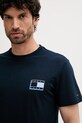 Odzież Tommy Jeans t-shirt bawełniany DM0DM21577 granatowy