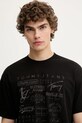 Tommy Jeans t-shirt bawełniany czarny DM0DM21584