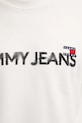 Bavlněné tričko Tommy Jeans DM0DM21585 bílá