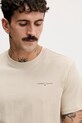 Tommy Jeans t-shirt bawełniany beżowy DM0DM21780