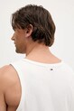 Tommy Jeans top din bumbac alb DM0DM21783