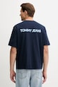 Tommy Jeans t-shirt bawełniany DM0DM21785 granatowy AW25