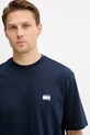 Ruházat Tommy Jeans pamut póló DM0DM21785 sötétkék
