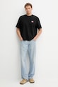 Tommy Jeans t-shirt bawełniany DM0DM21785 czarny AW25