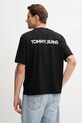 Ruházat Tommy Jeans pamut póló DM0DM21785 fekete