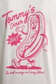 Памучна тениска Tommy Jeans DM0DM21829 бежов