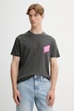 Ρούχα Βαμβακερό μπλουζάκι Tommy Jeans DM0DM21829 γκρί
