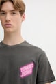 Βαμβακερό μπλουζάκι Tommy Jeans γκρί DM0DM21829