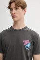 Βαμβακερό μπλουζάκι Tommy Jeans γκρί DM0DM21829