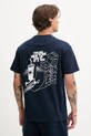 Îmbrăcăminte Tommy Jeans tricou din bumbac DM0DM21830 bleumarin