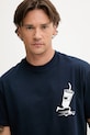 Tommy Jeans t-shirt bawełniany granatowy DM0DM21830