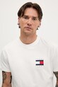 Tommy Jeans pamut póló fehér DM0DM21910
