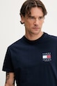 Tommy Jeans tricou din bumbac bleumarin DM0DM21910