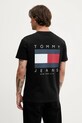 Oblečenie Bavlnené tričko Tommy Jeans DM0DM21910 čierna