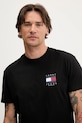 Tommy Jeans tricou din bumbac DM0DM21910 negru