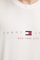 Bavlněné tričko Tommy Jeans bílá DM0DM21911