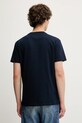Bavlněné tričko Tommy Jeans DM0DM21911 námořnická modř AW25