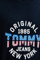 Bavlněné tričko Tommy Jeans DM0DM21913 námořnická modř