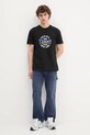 Tommy Jeans tricou din bumbac DM0DM21913 negru AW25