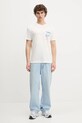 Βαμβακερό μπλουζάκι Tommy Jeans DM0DM21914 λευκό AW25