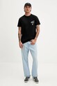Bavlnené tričko Tommy Jeans DM0DM21934 čierna AW25