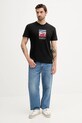 Tommy Jeans tricou din bumbac DM0DM21940 negru AW25