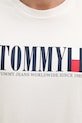 Bavlněné tričko Tommy Jeans bílá DM0DM21941