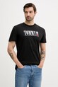 Бавовняна футболка Tommy Jeans бавовна чорний DM0DM21941