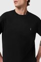 Bavlnené tričko AllSaints DEXTER M005JD čierna AW25