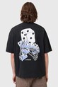 AllSaints t-shirt bawełniany DEALT M035PC czarny AW25