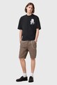 AllSaints t-shirt bawełniany DEALT M035PC czarny