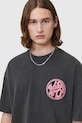 Odzież AllSaints t-shirt bawełniany DISTORTION M041PC szary