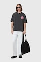 AllSaints t-shirt bawełniany DISTORTION M041PC szary