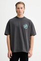 AllSaints t-shirt bawełniany DISTORTION nadruk szary M041PC