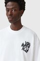 Odzież AllSaints t-shirt bawełniany ORLANDO M066PC biały