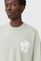 Хлопковая футболка AllSaints ORLANDO зелёный M066PC