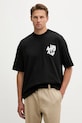 Odzież AllSaints t-shirt bawełniany ORLANDO M066PC czarny