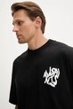 AllSaints t-shirt bawełniany ORLANDO czarny M066PC