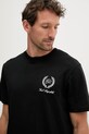 Karl Lagerfeld t-shirt bawełniany czarny A3M44002