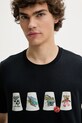 PS Paul Smith tricou din bumbac bleumarin M2R.011R.TP5257