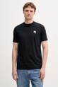 Karl Lagerfeld tricou din bumbac imprimeu bleumarin 553224.755710