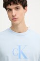 Calvin Klein Jeans tričko pánske bavlnené modrá LV04RB862G