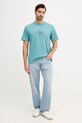 Calvin Klein Jeans t-shirt LV04RB862G turkusowy NC25