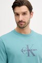Calvin Klein Jeans t-shirt turkusowy LV04RB862G