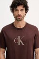 Calvin Klein Jeans t-shirt brązowy LV04RB862G
